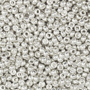 Perles de rocailles Miyuki 11/0 Bright sterling silver plated 11-961