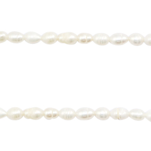 Perles d'eau douce rice Blanc naturel