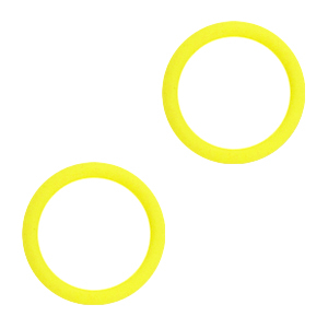 Anneau &eacute;lastique Jaune