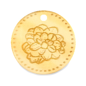 Breloques Plexx 20mm Fleur de naissance Octobre - Souci Dor&eacute;
