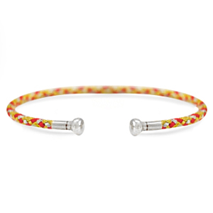 Bijoux C.U.S&reg; bracelet jonc Jaune-rouge-argent&eacute;
