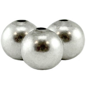 Perles en m&eacute;tal DQ 4mm Argent antique 