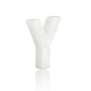 Pendentifs coquillage specials lettre Y Blanc (couleur naturelle)