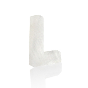 Pendentifs coquillage specials lettre L Blanc (couleur naturelle)