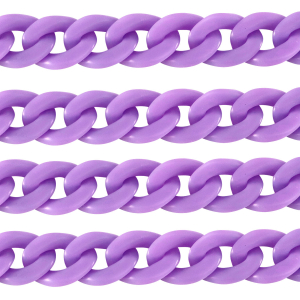 Cha&icirc;ne acrylique 18mm mat Violet p&eacute;tale