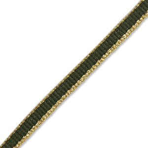 Ruban Vert fonc&eacute;-dor&eacute;
