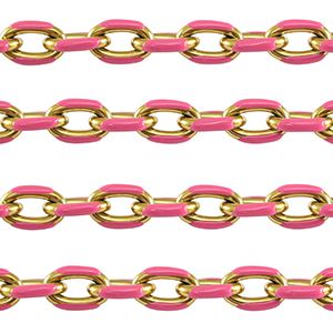 Appr&ecirc;ts en acier Inox cha&icirc;ne maille jaseron maille for&ccedil;at Dor&eacute;-rose