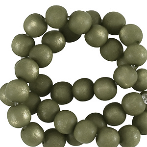 Perles Super Polaris Apaco rond 4mm mat Vert de mer