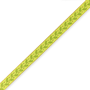 Ruban texte feuille Vert clair-vert olive