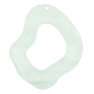 Pendentifs en r&eacute;sine organique Vert menthe n&eacute;on