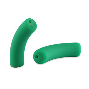 Perles tubes acryliques mat Vert classique