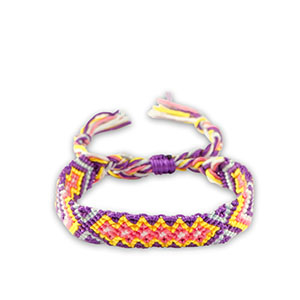 Cha&icirc;nes de cheville tendance violet-Jaune