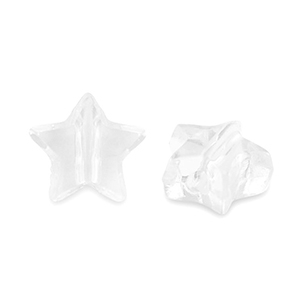 Perles acryliques &eacute;toile Transparent
