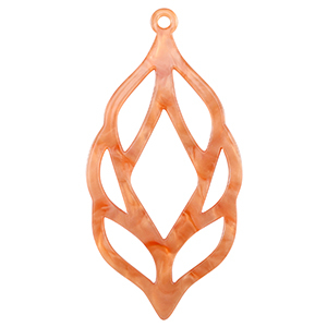 Pendentifs en r&eacute;sine Rouge corail