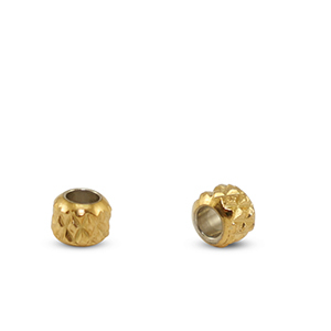 Perles en acier Inox 3mm Dor&eacute;