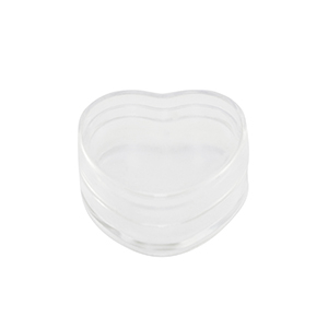 Plateaux de rangement pour bijoux coeur transparent
