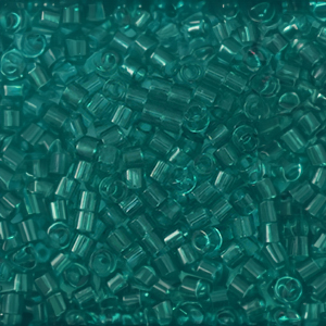 Perles Miyuki d&eacute;licas 15/0 Transparent Caribbean teal DBS1111