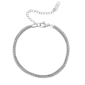 Bracelets en acier Inox Argent&eacute;
