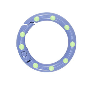 Appr&ecirc;ts color&eacute;s anneau porte-cl&eacute;s Bleu-vert