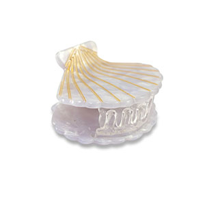 Accessoires pour cheveux pince &agrave; cheveux coquille Lilas-dor&eacute;