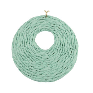 Pendentifs en Raphia 53mm Vert menthe