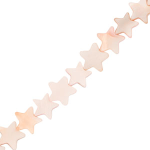 Perles coquillage &eacute;toile Rose clair
