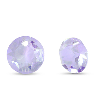 Pendentifs en verre Crystal glass rond Violet clair