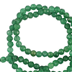 Pierres naturelles 3mm facett&eacute;es Vert fonc&eacute;