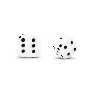 Perles acryliques d&eacute;s Blanc