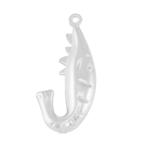 Breloques en acier Inox crevette Argent&eacute;