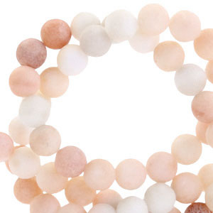 Pierres naturelles Quartz 6mm Blanc cass&eacute; opal