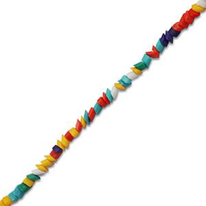 Perles en verre rhombo&iuml;de Multcolore