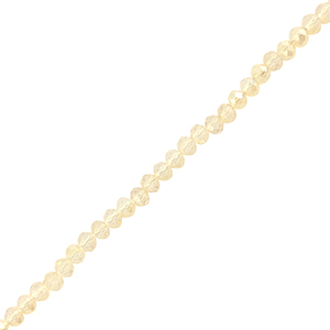 Perles &agrave; facettes 8x6mm disque Heishi Champagne clair