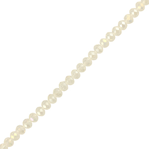 Perles &agrave; facettes 8x6mm disque Heishi Transparent