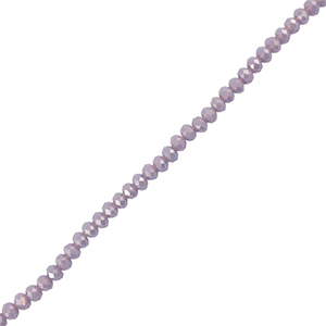 Perles &agrave; facettes 6x4mm disque Heishi Gris lavande fonc&eacute;
