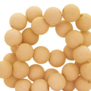 Perles acryliques 4 mm Marron clair