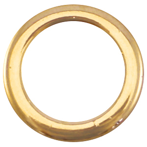 Anneau ferm&eacute; en m&eacute;tal DQ 18mm Dor&eacute; ( sans nickel )