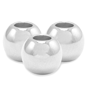Perles en m&eacute;tal DQ 6mm Argent&eacute; antique (sans nickel)