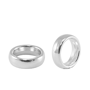 Appr&ecirc;ts en m&eacute;tal DQ anneau 2mm Argent&eacute; antique (sans nickel)