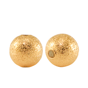 Perlen en m&eacute;tal DQ 8mm Dor&eacute; (sans nickel)