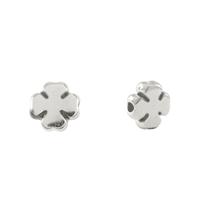 Perles en m&eacute;tal DQ Argent&eacute; antique (sans nickel)