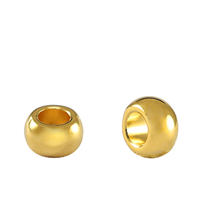 Perles en m&eacute;tal DQ rondelle 7mm Dor&eacute; (sans nickel)