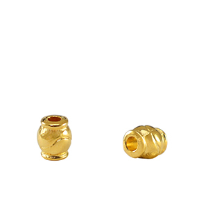 Perles en m&eacute;tal DQ Dor&eacute; (sans nickel)