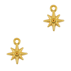 Breloques en m&eacute;tal DQ &eacute;toile Dor&eacute; (sans nickel)