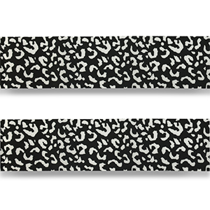Bandana l&eacute;opard Noir-blanc