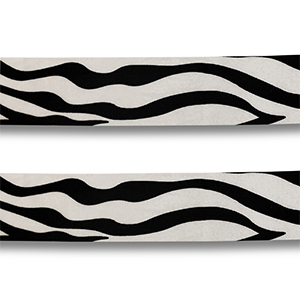 Bandana z&egrave;bre Noir-blanc
