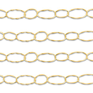 Appr&ecirc;ts en acier Inox cha&icirc;ne maille jaseron ovale D&oacute;re