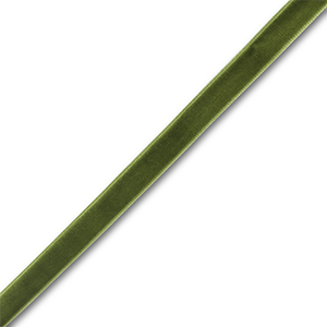 Ruban en velours Vert mousse