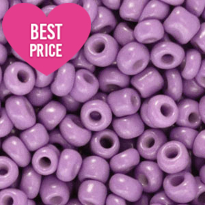 Perles de rocailles 6/0 (4mm) Violet paisley