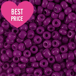 Perles de rocailles 12/0 (2mm) Violet
